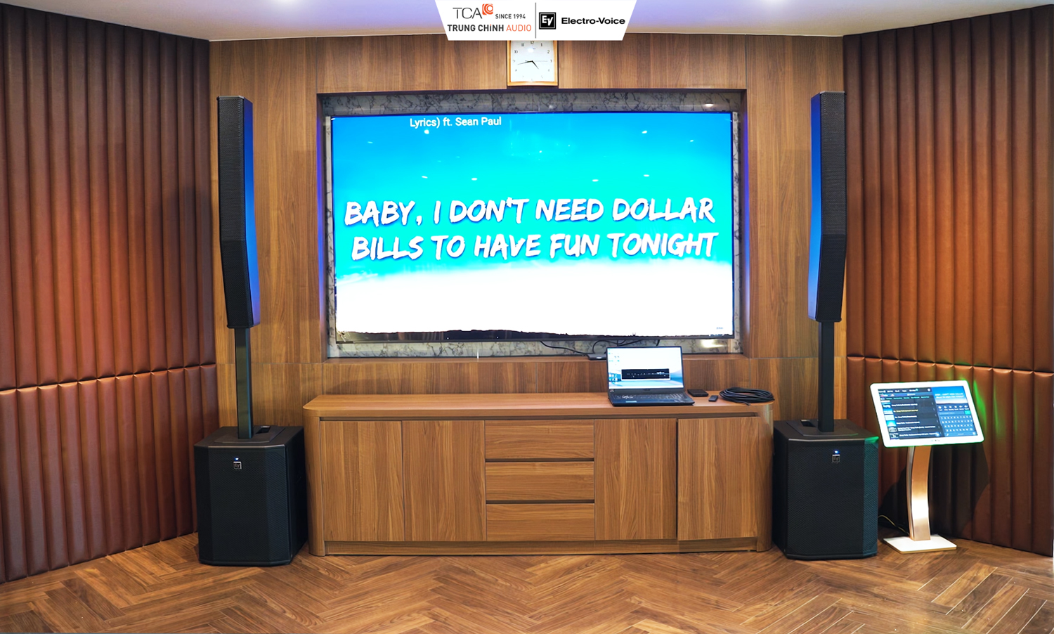 lắp đặt loa di động evolve 70 tại long biên