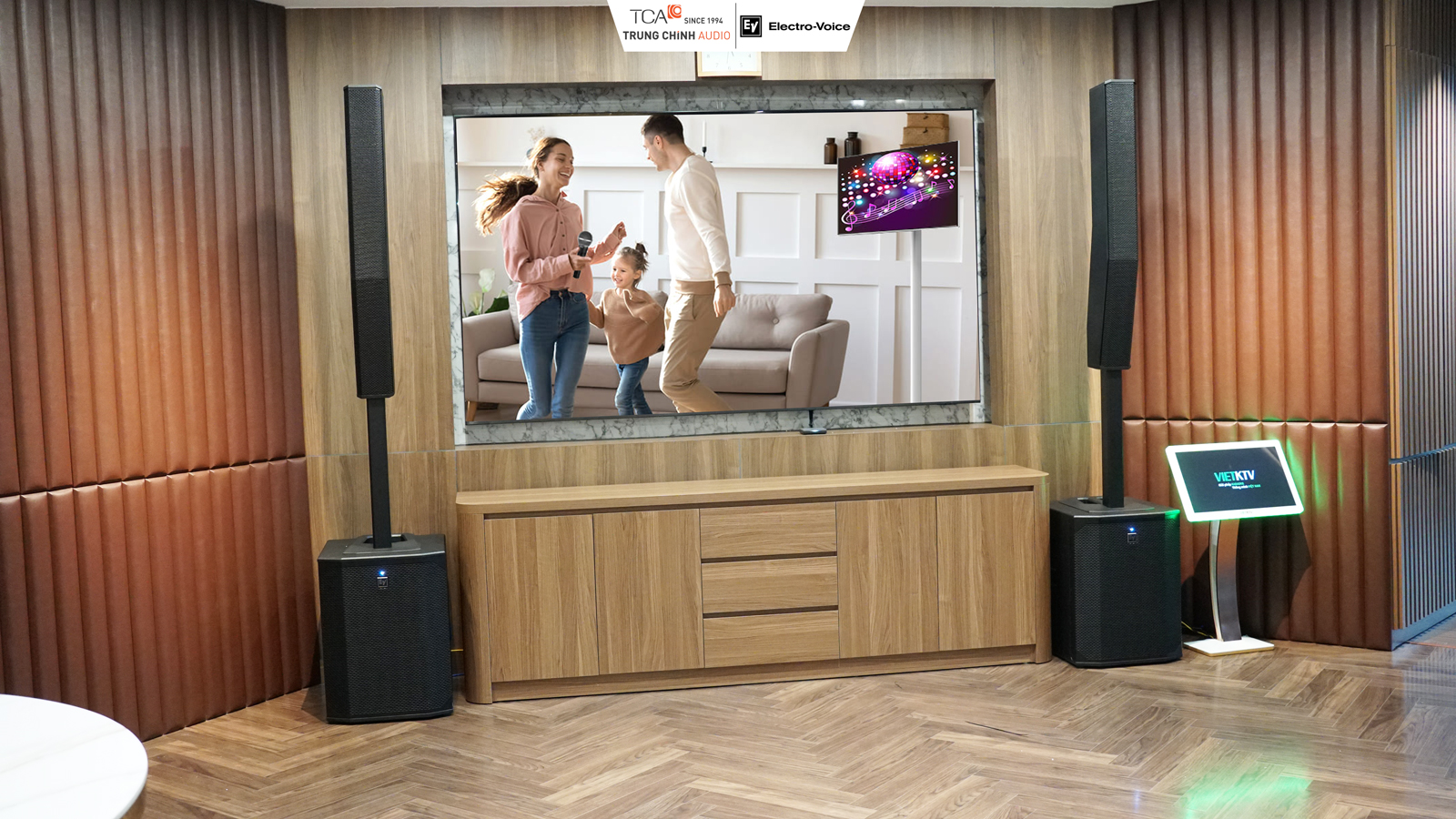 lắp đặt loa karaoke ev evolve 70