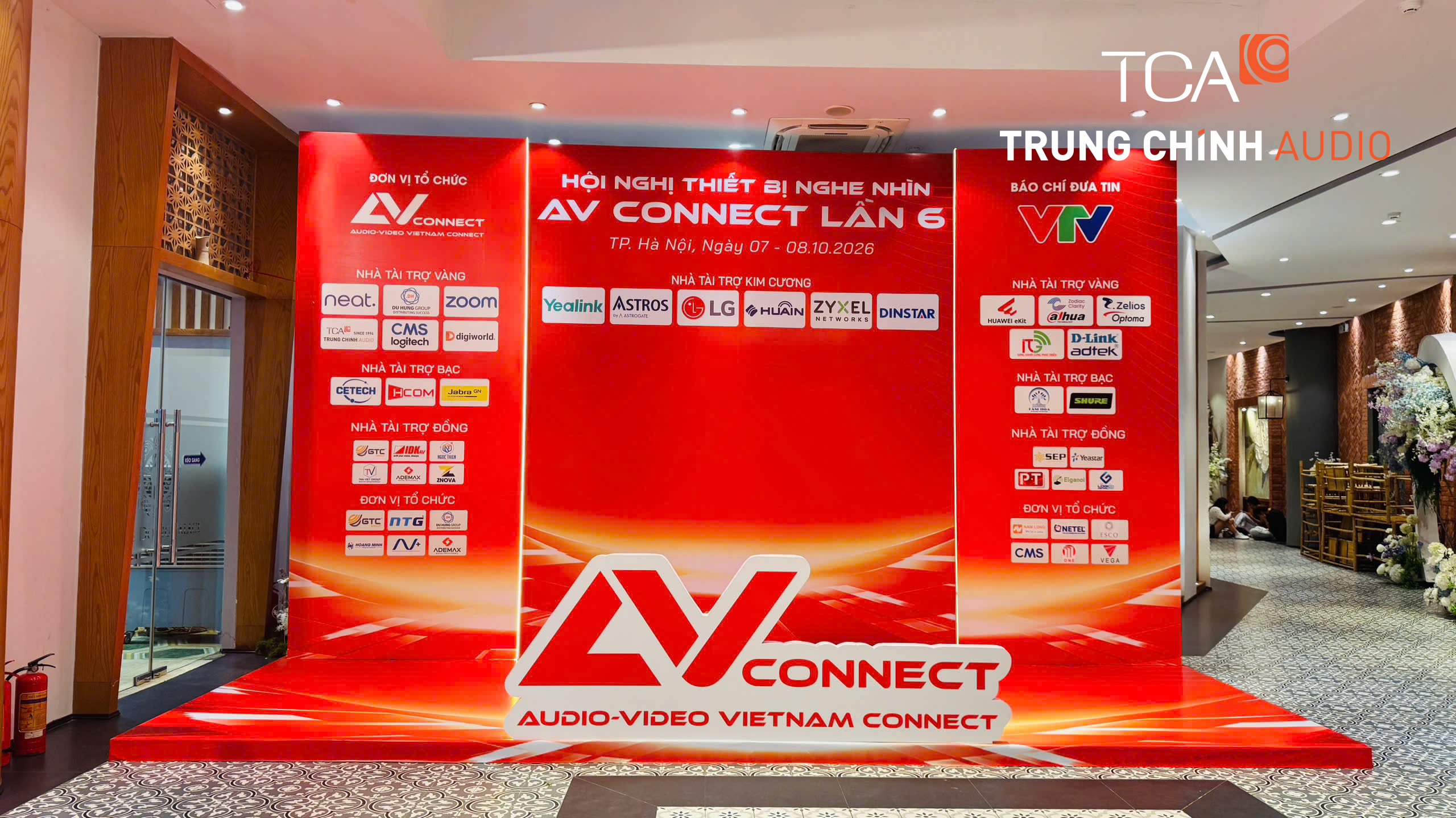 Background sự kiện triển lãm AV Connect 2026