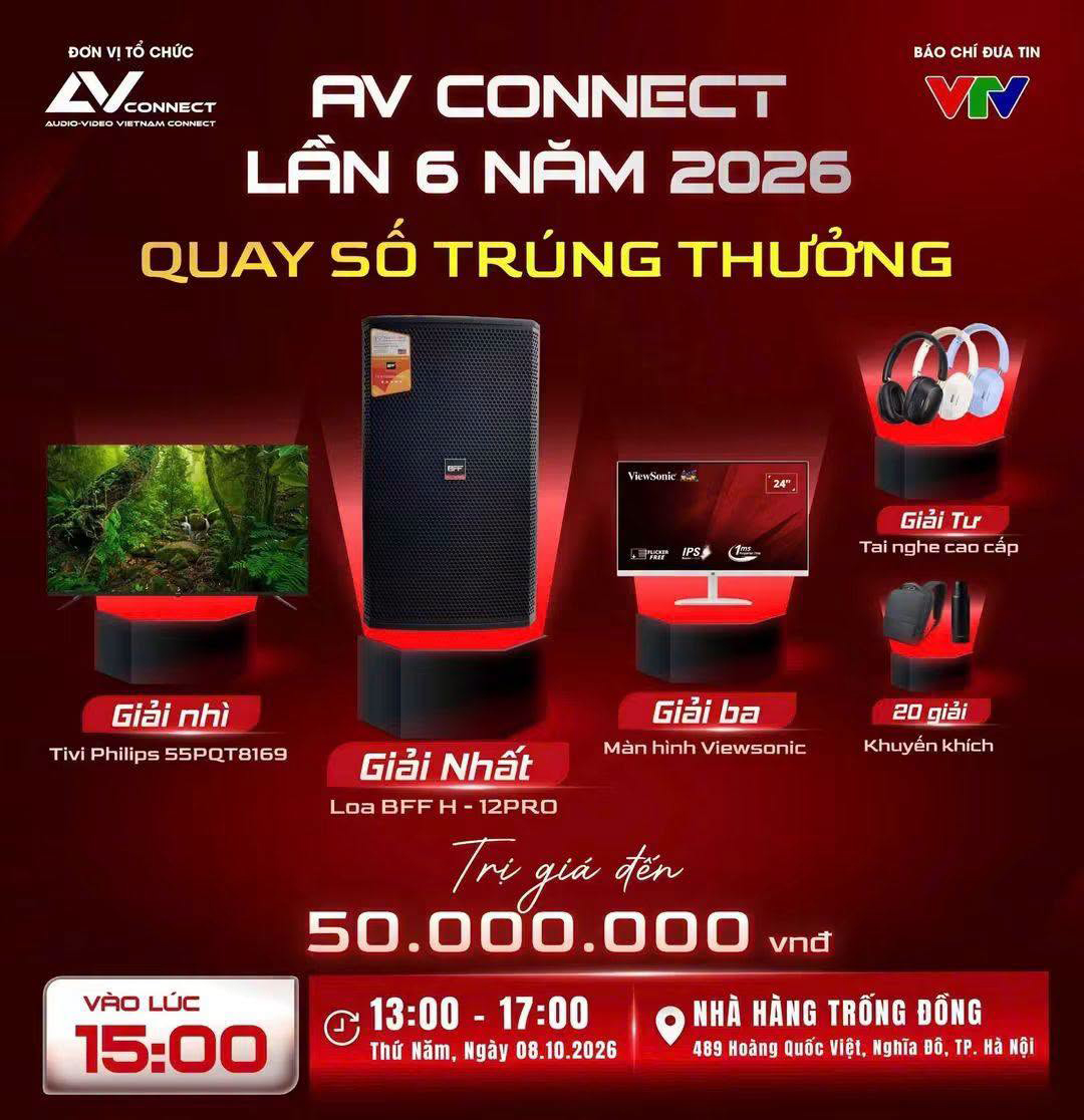 Bốc thăm trúng thưởng tại sự kiện AV Connect 2026