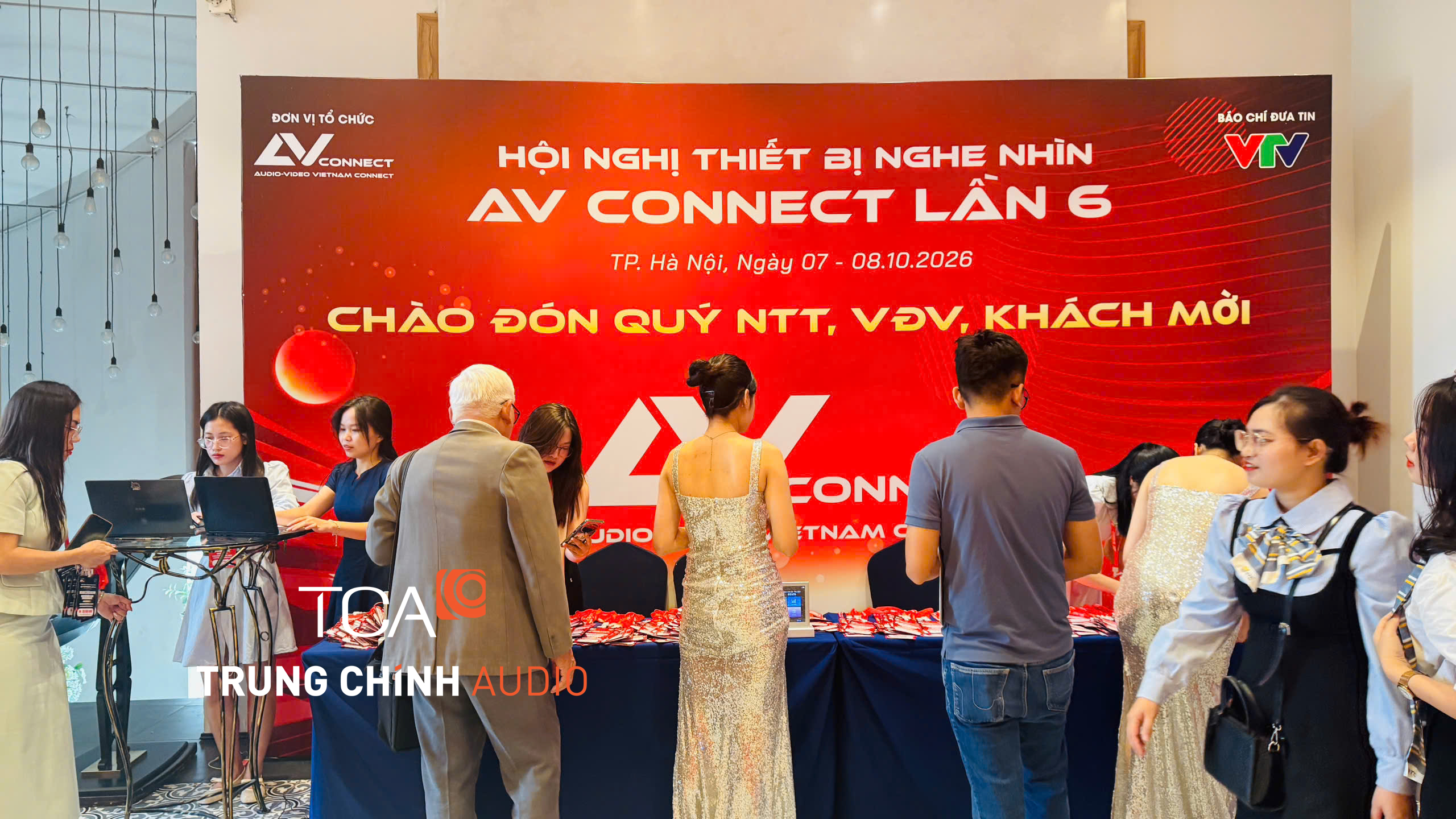 Không khí checkin sự kiện AV Connect 2026