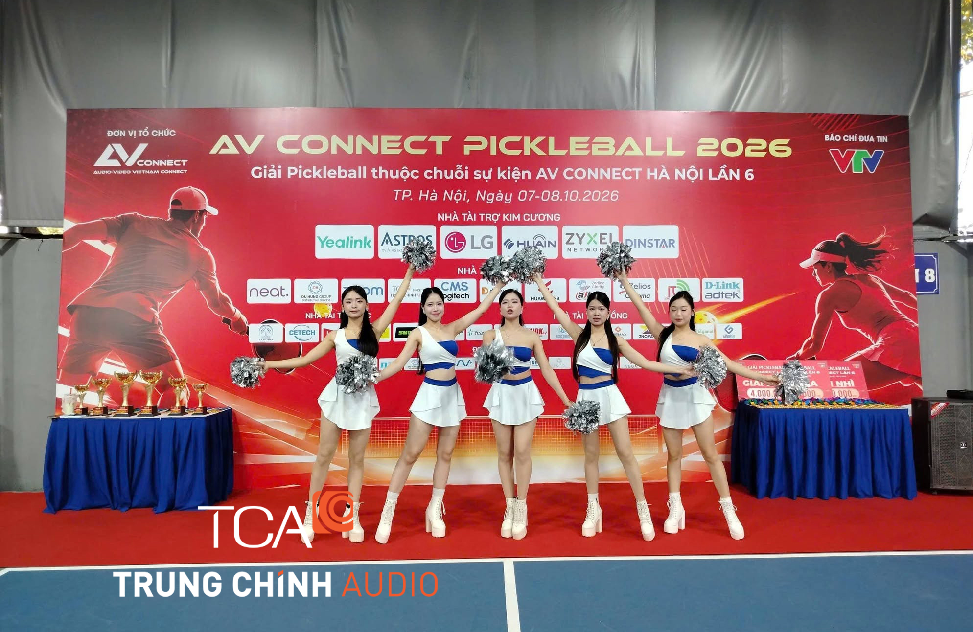 Background giải Pickle Ball khuôn khổ trước triển lãm AV Connect 2026