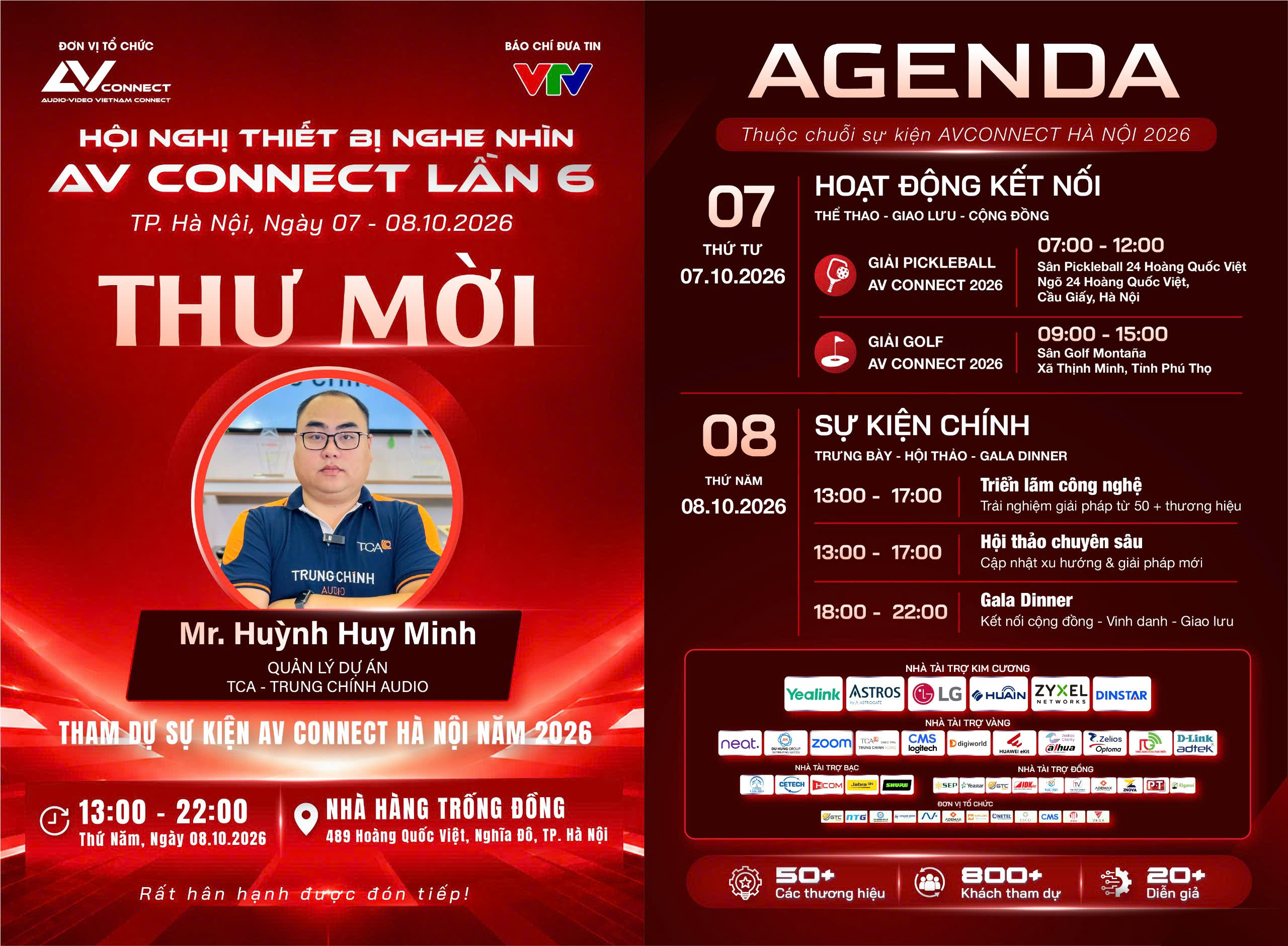 Thư mời AV Connect 2026 - Huỳnh Huy Minh - Trung Chính Audio